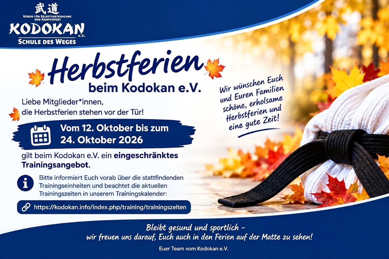 Herbstferien beim Kodokan e.V.